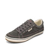 Taos Footwear Women's Moc Star Graphite Distressed Sneaker 7.5 (M) US