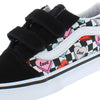 Vans Toddler Old Skool V, (Candy Hearts) Black/True White, Size 4 Toddler