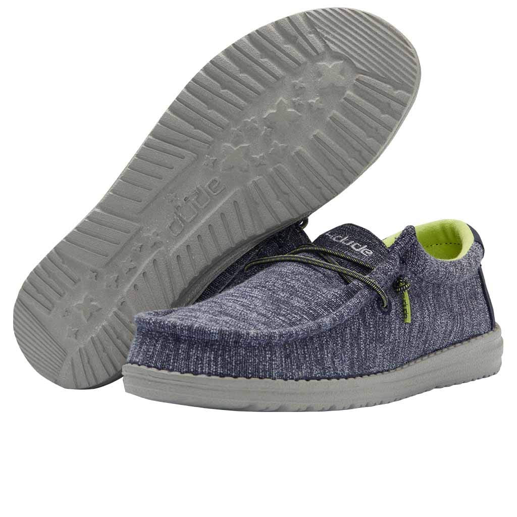 Hey Dude Boy's Wally Youth Doodle Size 10 | Boy’s Shoes | Boy's Lace Up Loafers | Comfortable & Light-Weight