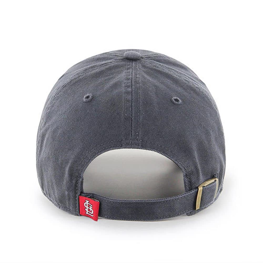 47 St. Louis Cardinals Clean Up Dad Hat Baseball Cap - Charcoal