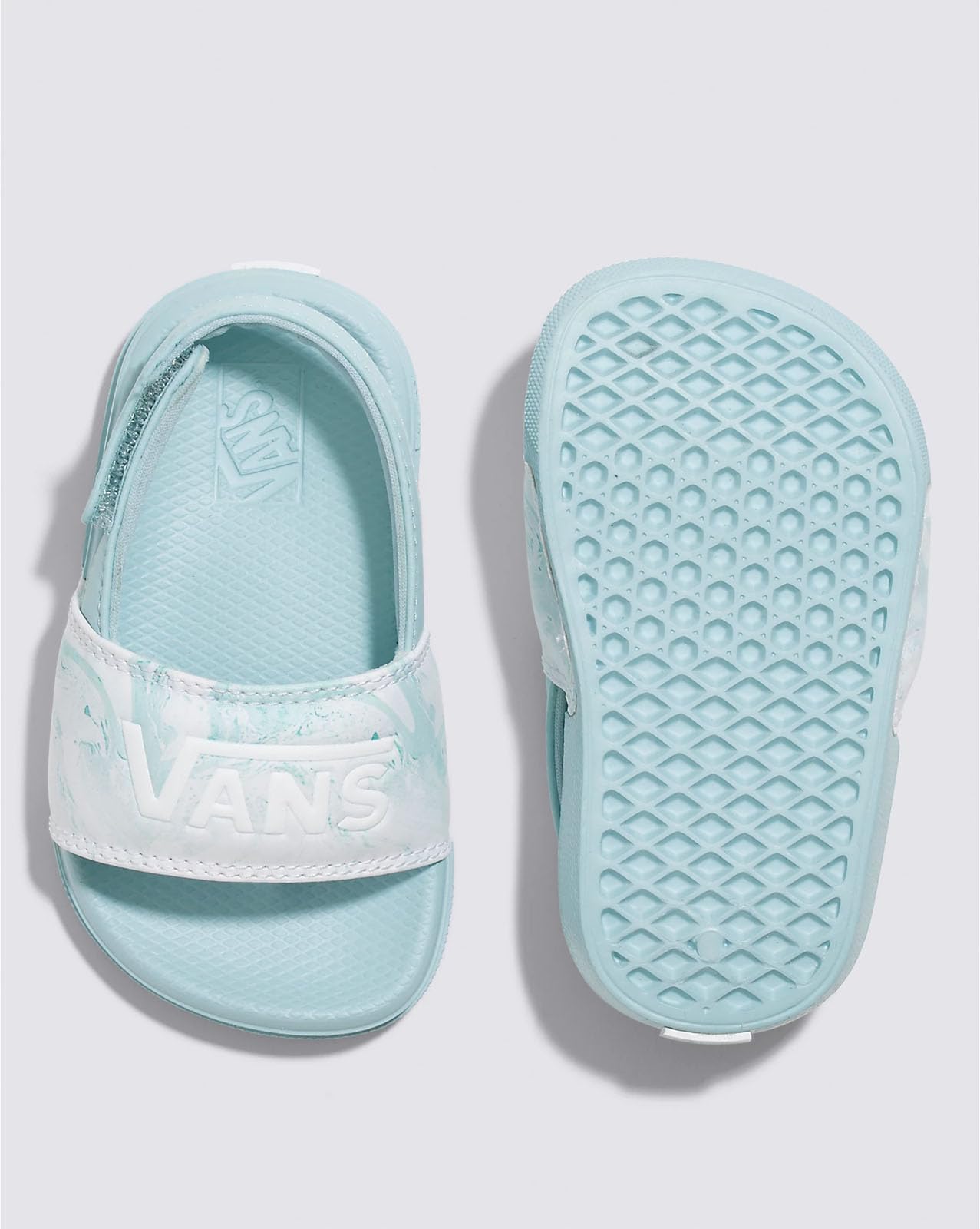 Vans - Kids La Costa Slide-On Shoes, Color Blue/White, Size: 2 M US Little Kid