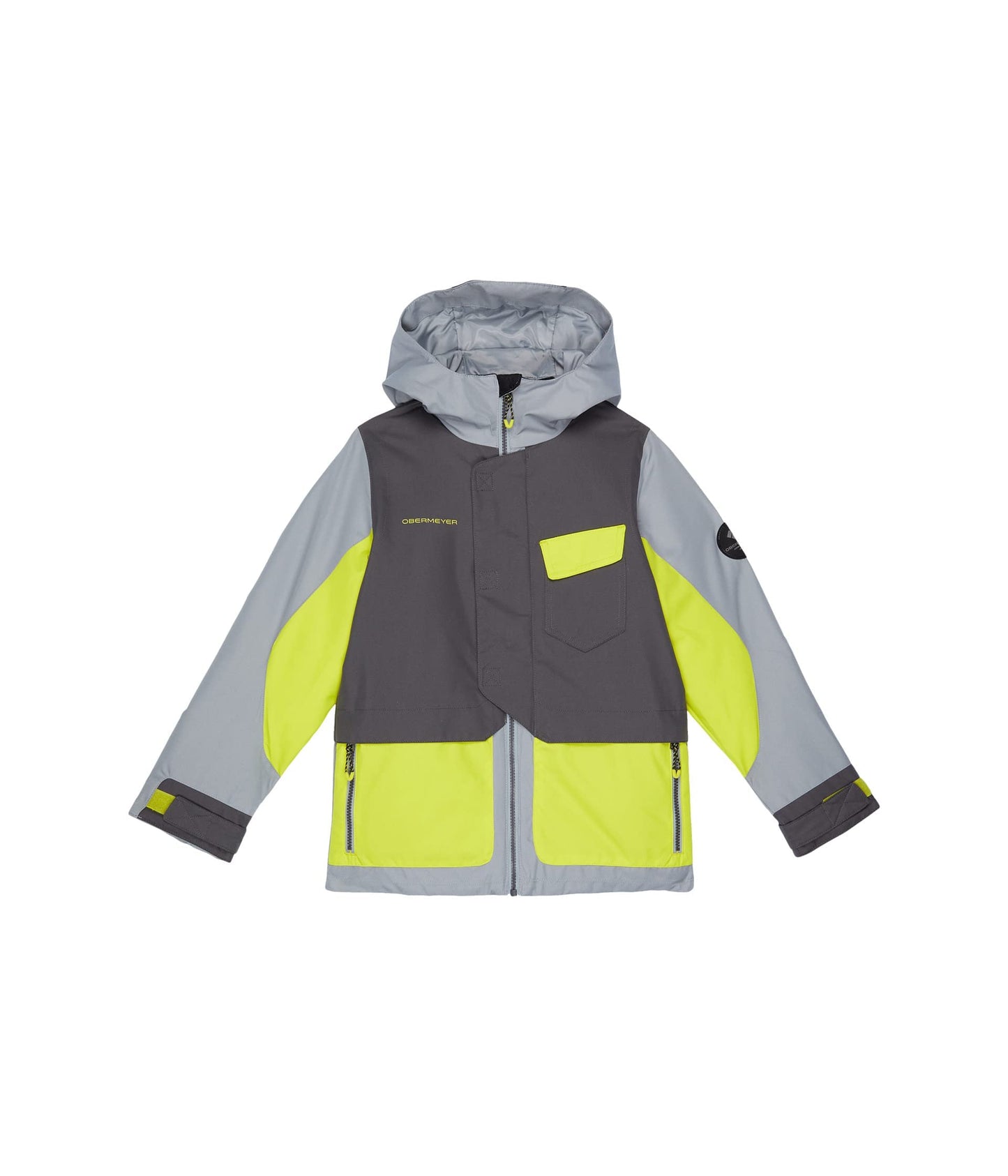 Obermeyer Boy's Gage Jacket (Big Kids) Shale LG (14-16 Big Kid)