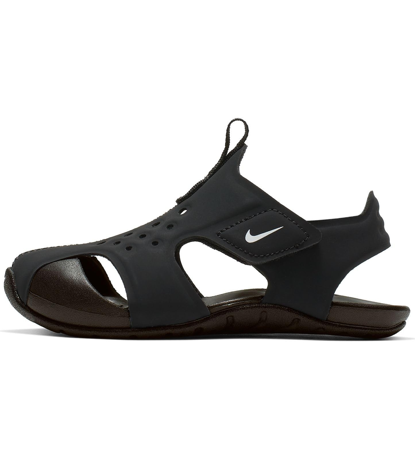 Nike Baby Boy's Sunray Protect 2 (Infant/Toddler) Black/White 4 Toddler M