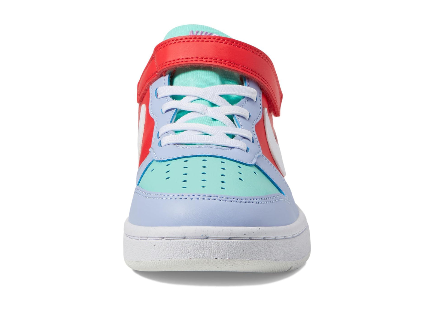 Nike Boy's Court Borough Low Recraft (Little Kid) Sneaker, Cobalt Bliss/White/Track Red, 3