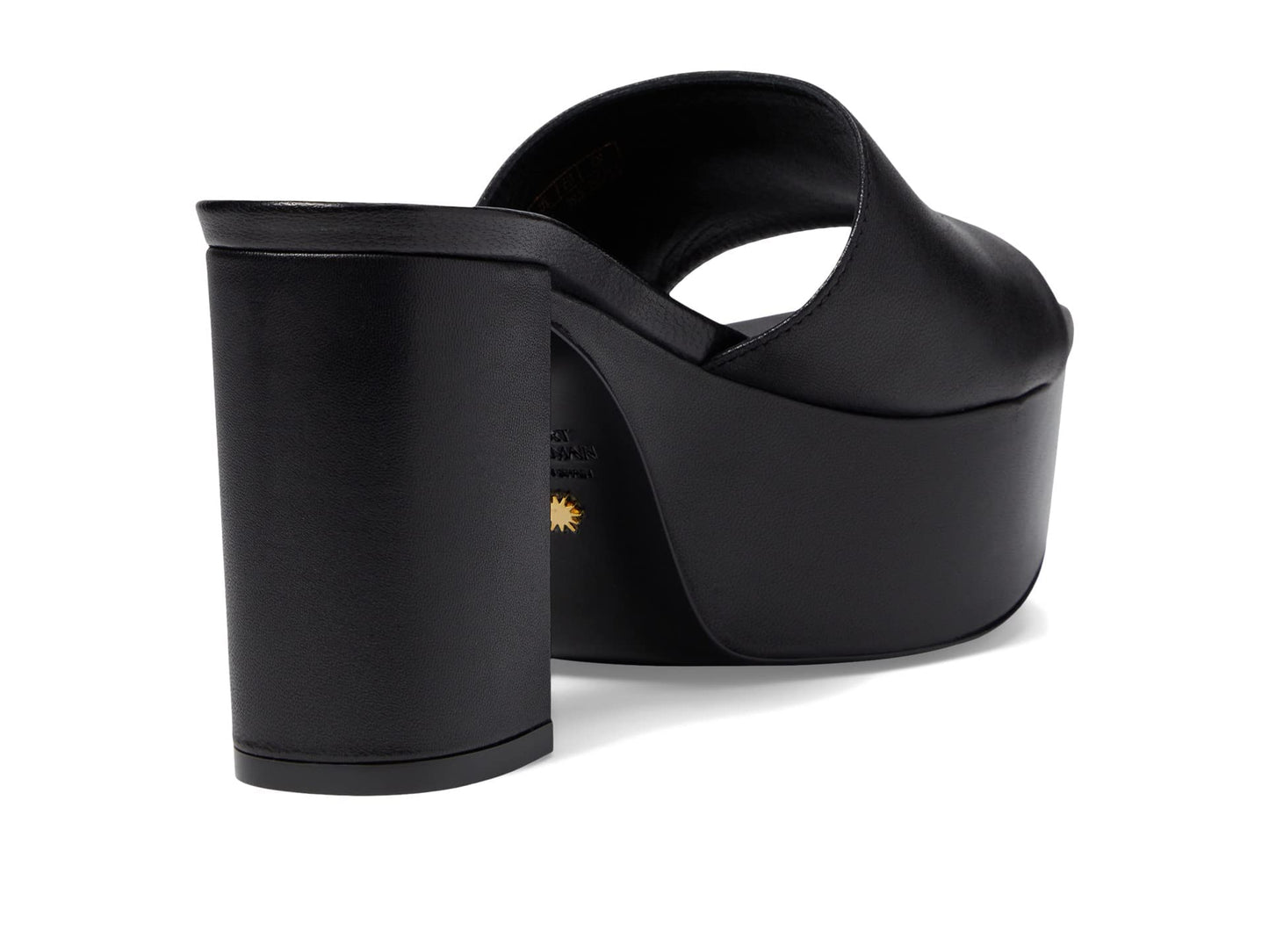 Stuart Weitzman Squarehigh Platform 95 Slide Black 9 B