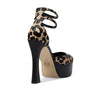 Michael Kors Martina Ankle Strap Black Multi 10 M