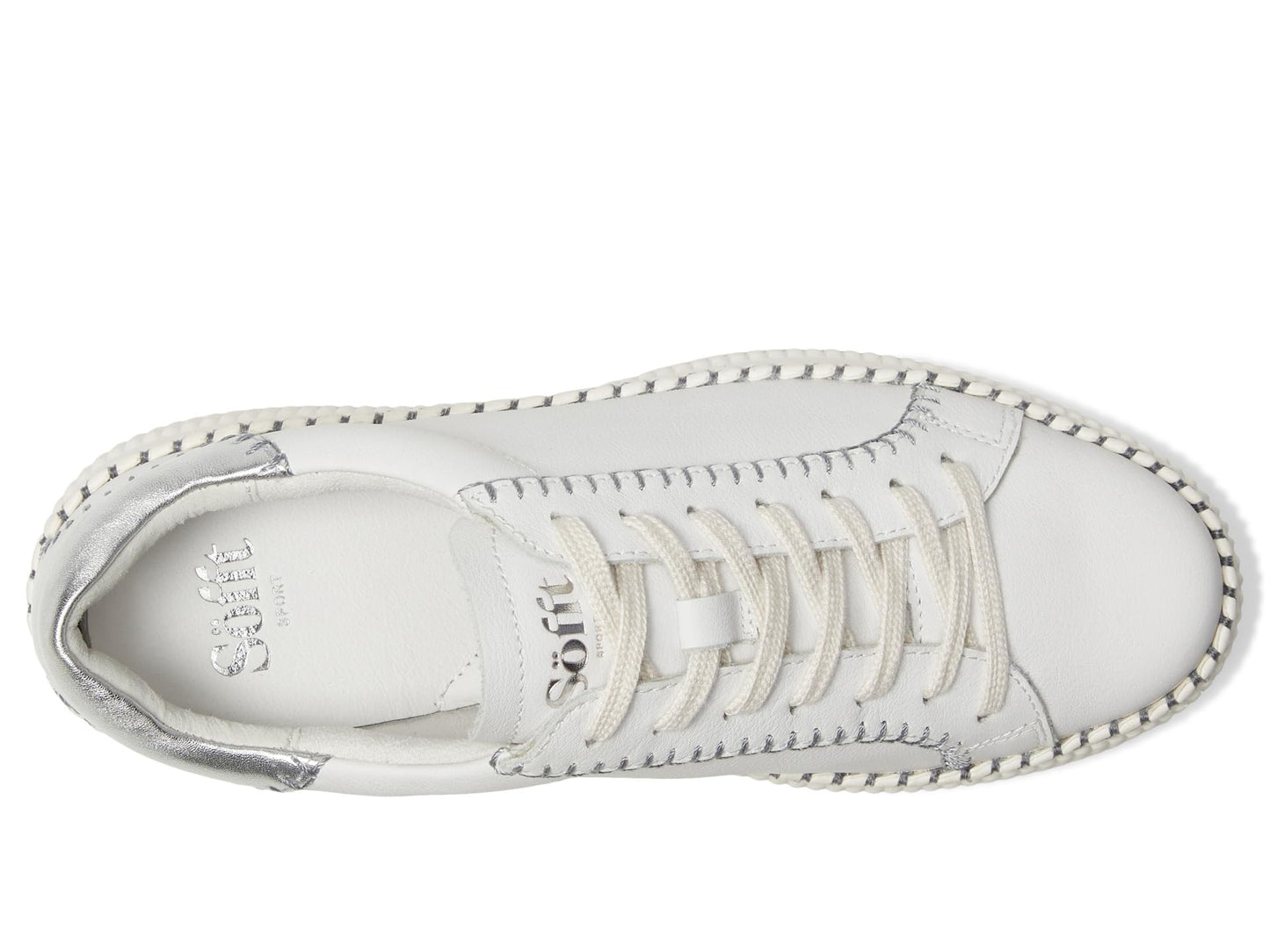 Sofft Women's Frazier White/Silver 8.5 Medium