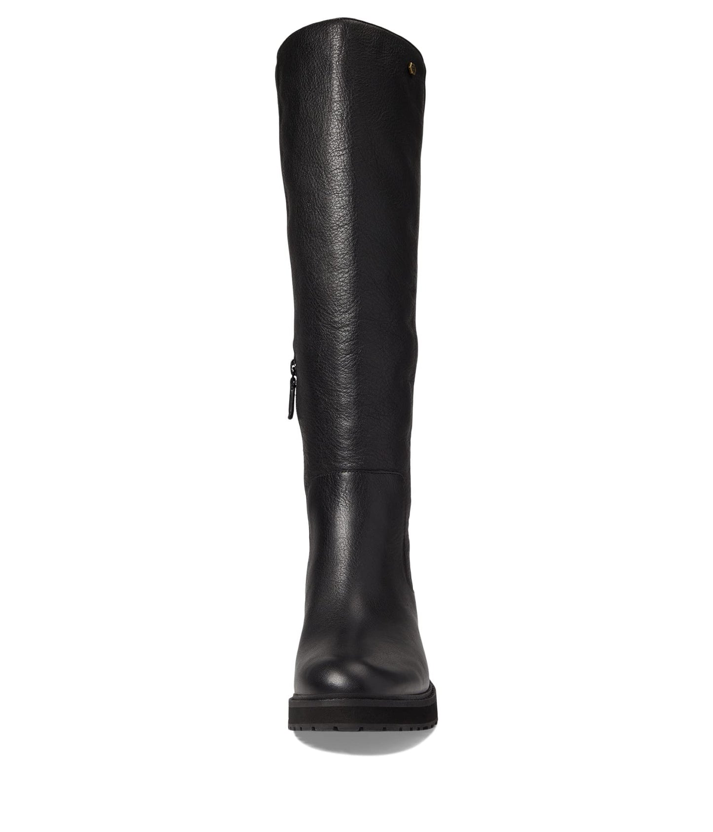 Cole Haan Waterproof Greenwich Tall Boot Black Leather/Stretch Black 9 C - Wide