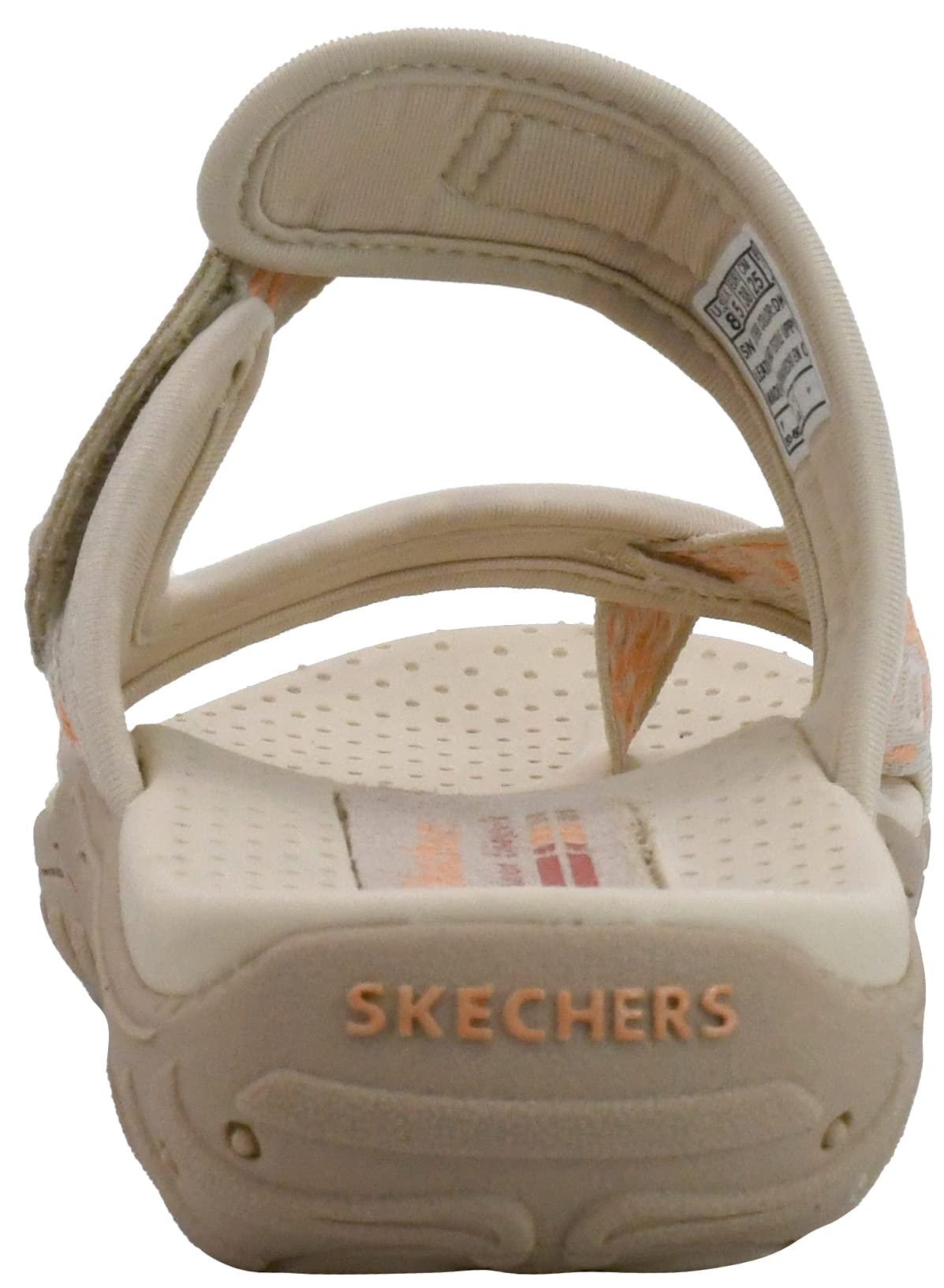 Skechers Women's Reggae Trailway Flip Flop, Dark Natural, 6.5 M US