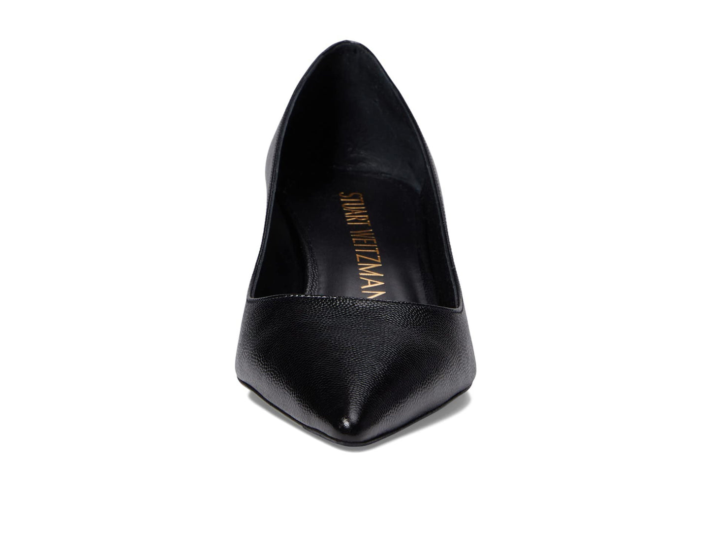 Stuart Weitzman Women's Stuart Kitten Pump, Black, 5