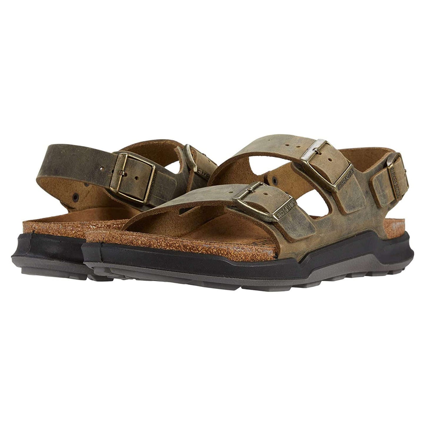 Birkenstock 1018427142 Milano Ct Khaki Oil LTR R 42