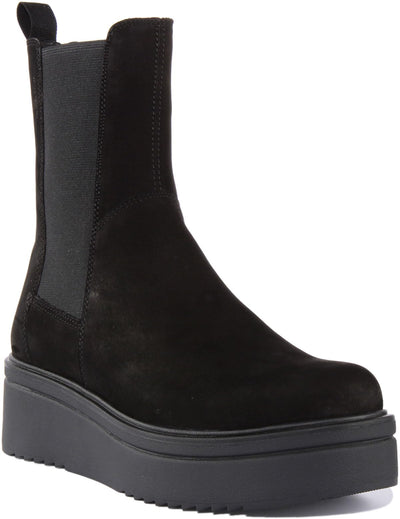 Vagabond Shoemakers Tara Nubuck Chelsea Bootie Black EU 39 (US Women's 9) M