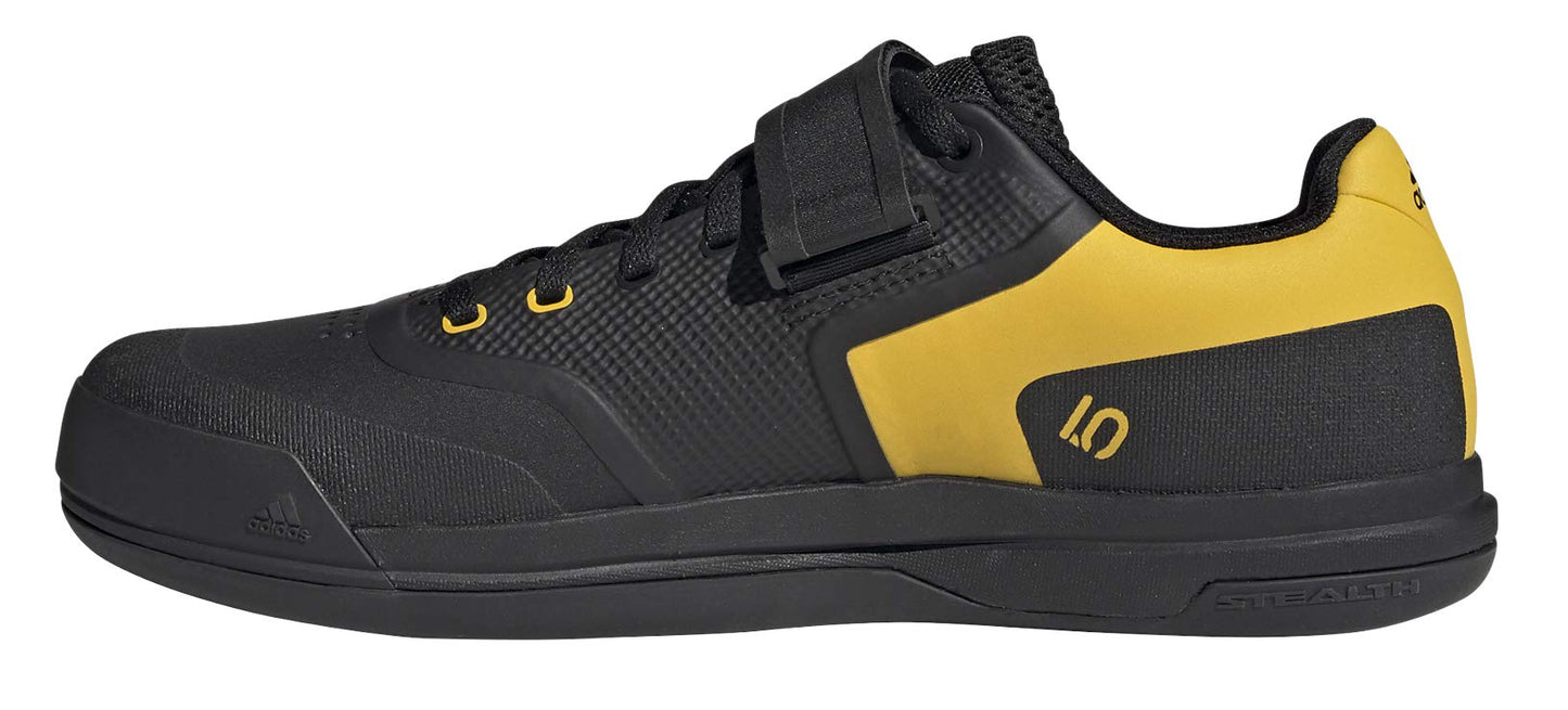 Five Ten Men's Hellcat Pro Mountain Bike Shoe, Core Black/Hazy Yellow/Red - 10