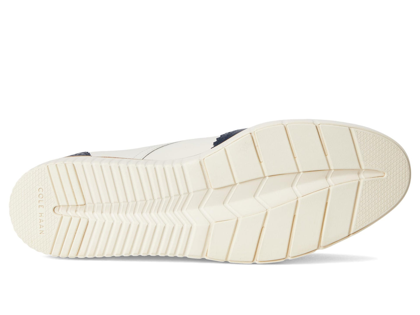 Cole Haan Womens Grand City Platform Oxford, Ivory and Navy Blazer/Ivory, 9 Medium