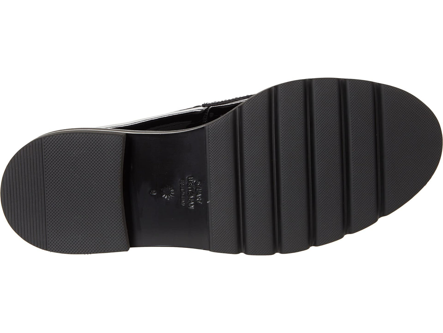 Stuart Weitzman Womens Parker Lift Mini Pearl Loafer Black 11 M