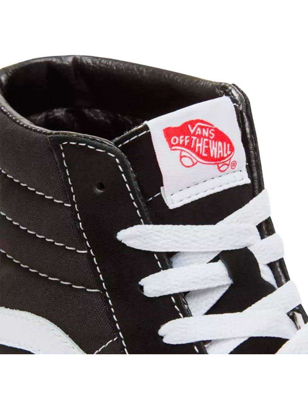 Vans Unisex Hi-Top Trainers Sneaker, Black Black White, 10 US Women