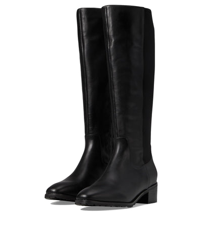 Blondo Women's Starling Waterproof Women's Comfortable Fashion Boot, Black Leather, 7.5