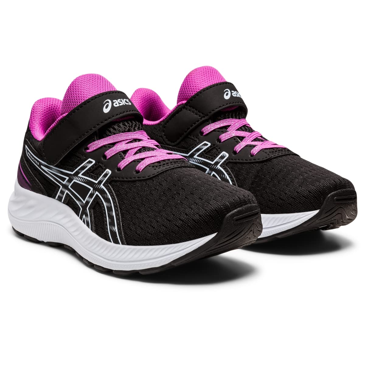ASICS Kid's PRE Excite 9 Pre-School Running Shoes, K11, Black/Soft Sky
