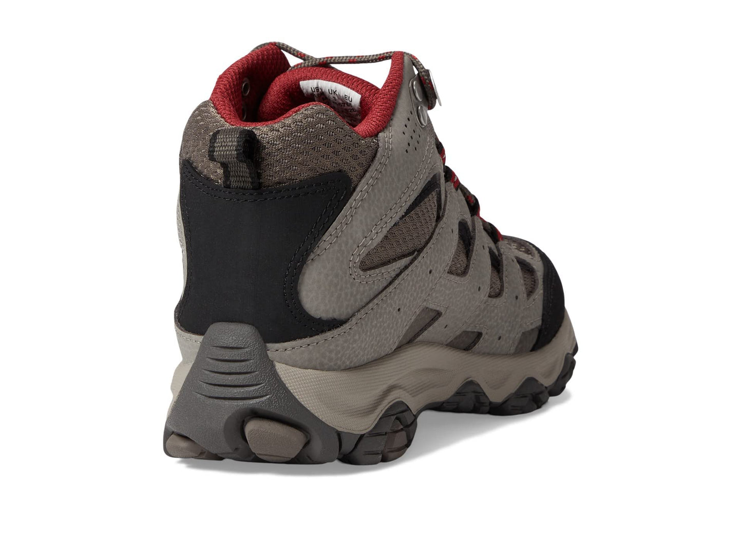 Merrell Unisex Kid's Moab 3 Mid Waterproof Hiking Shoe, Boulder/RED, 2 Wide