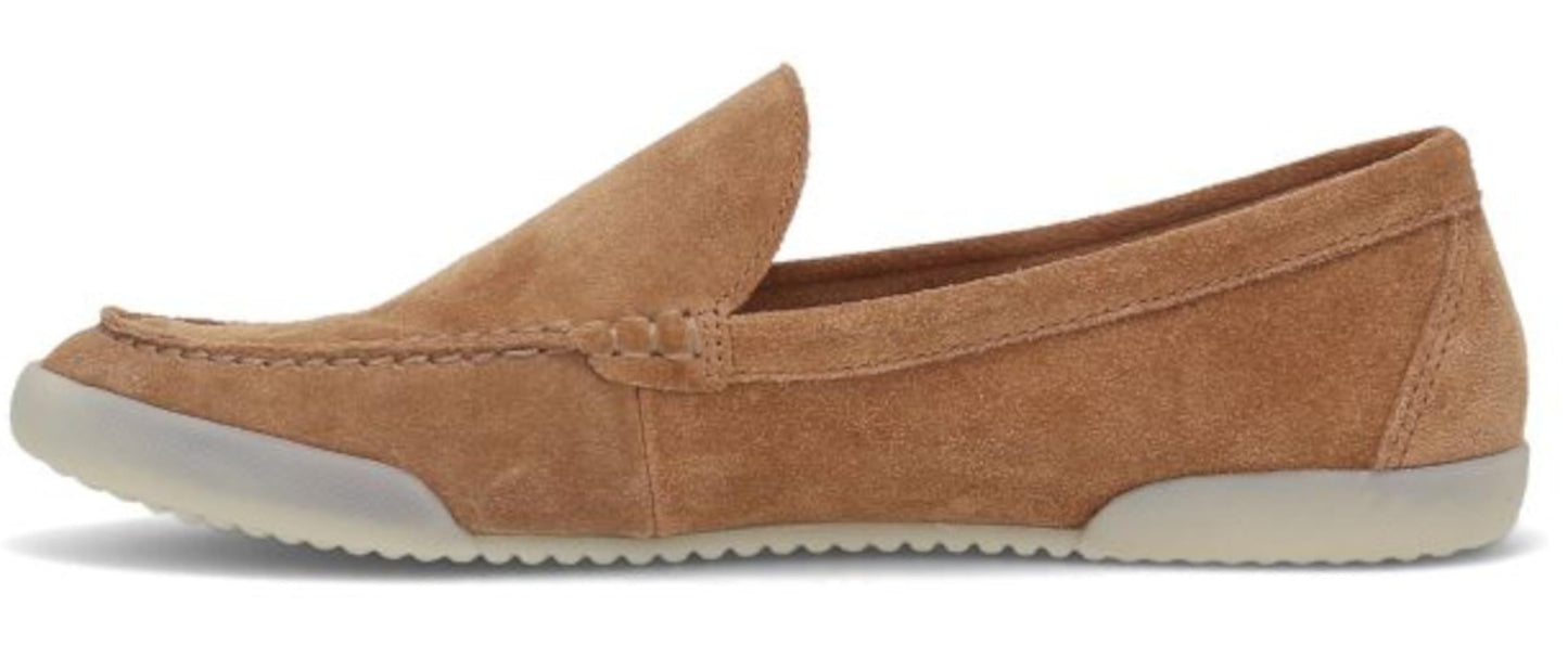 Frye Melanie Skimmer Loafer for Women - Classic Leather Slip-On Shoes with Timeless Style & Comfort, Almond - 12M