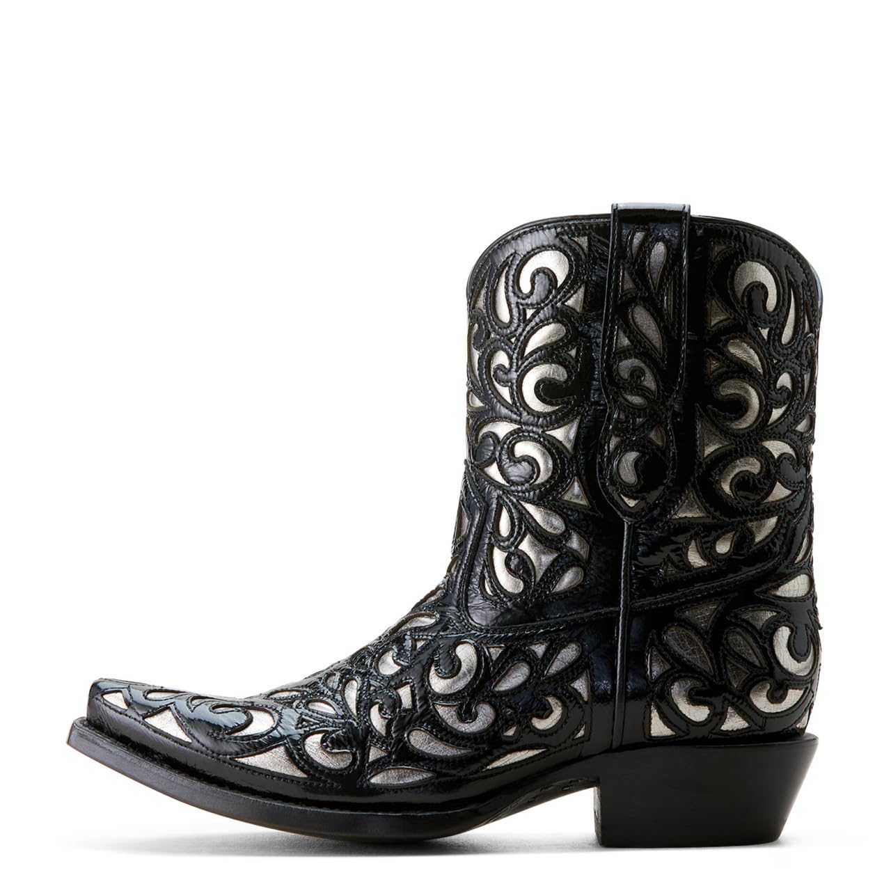 ARIAT Women's Valentina Western Boot, Black Jasper/Platinum, 7