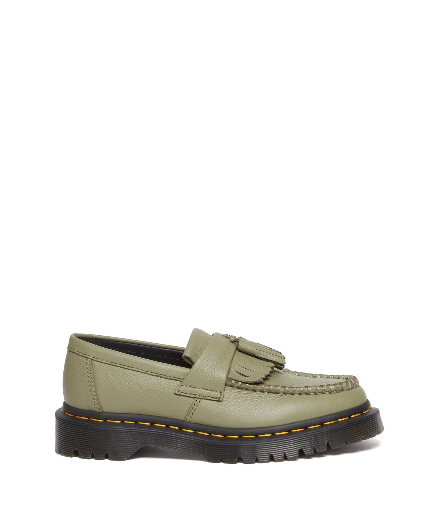 Dr. Martens Adrian - Sandals for Women - Leather Upper - PVC and EVA Midsole - PVC Outsole - EVA Foam Footbed Muted Olive UK 3 (US Women's 5) M