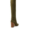 Michael Kors Leigh Boot Olive 6.5 M