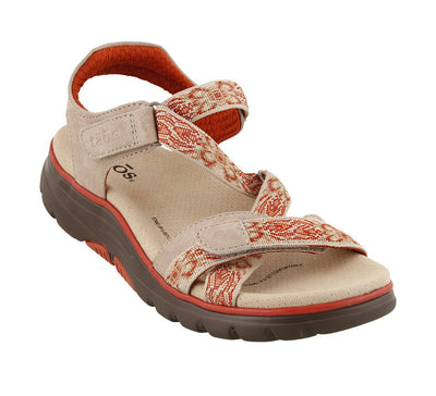 Taos Footwear Women's Zen Stone/Brick Sandal 6 M US