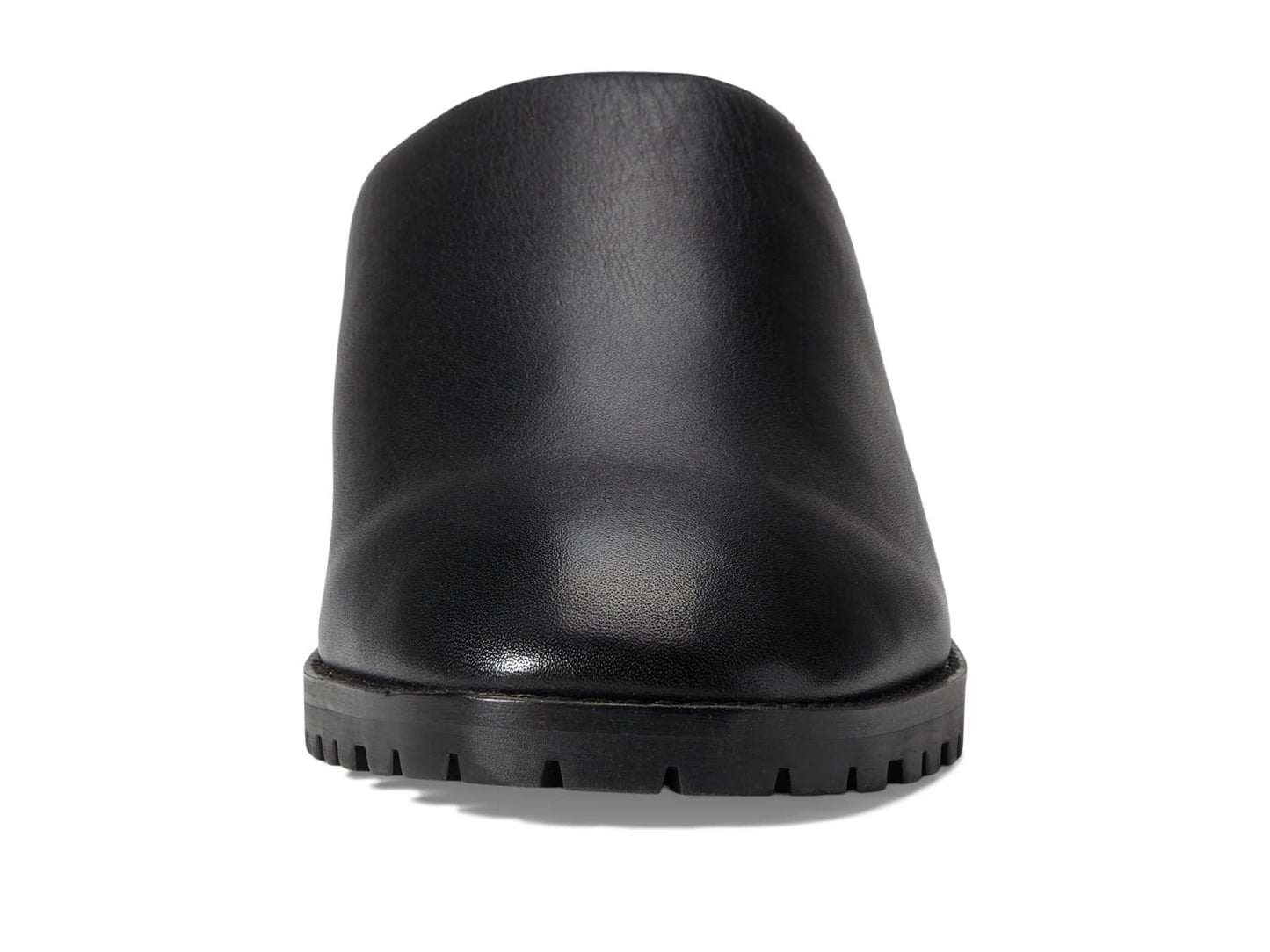 Madewell The Mindy Lugsole Mule in Leather True Black 9 M