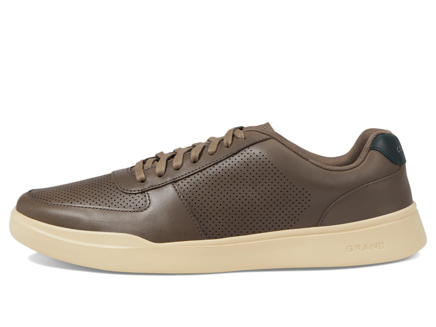 Cole HAAN Mens Grand Crosscourt Modern PERF Sneaker, Morel Oat/Scarab, 10.5 W US