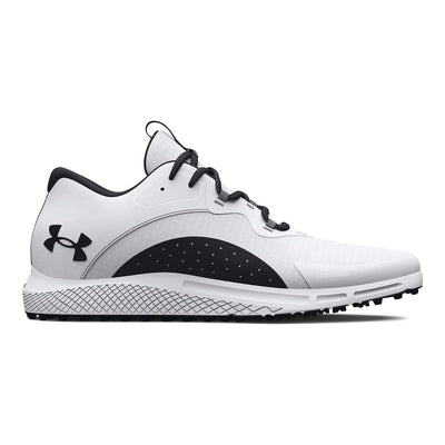 Under Armour Men's Charged Draw 2 Spikeless Cleat, (100) White/Black/Black, 8, US