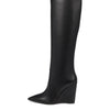 Michael Kors Isra Wedge Boot Black 2 9 M