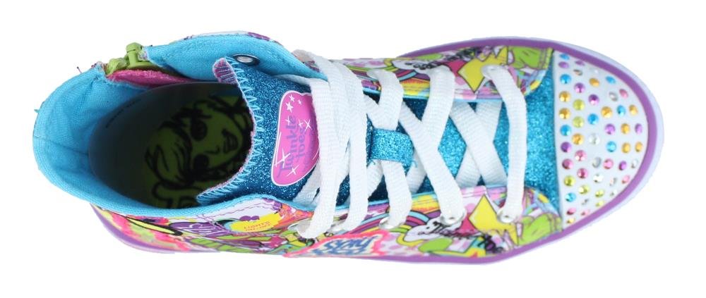 Skechers Kids Kids' Shuffles-Trendy Talk Sneaker,Multi Trendy Talk,2 M US Little Kid
