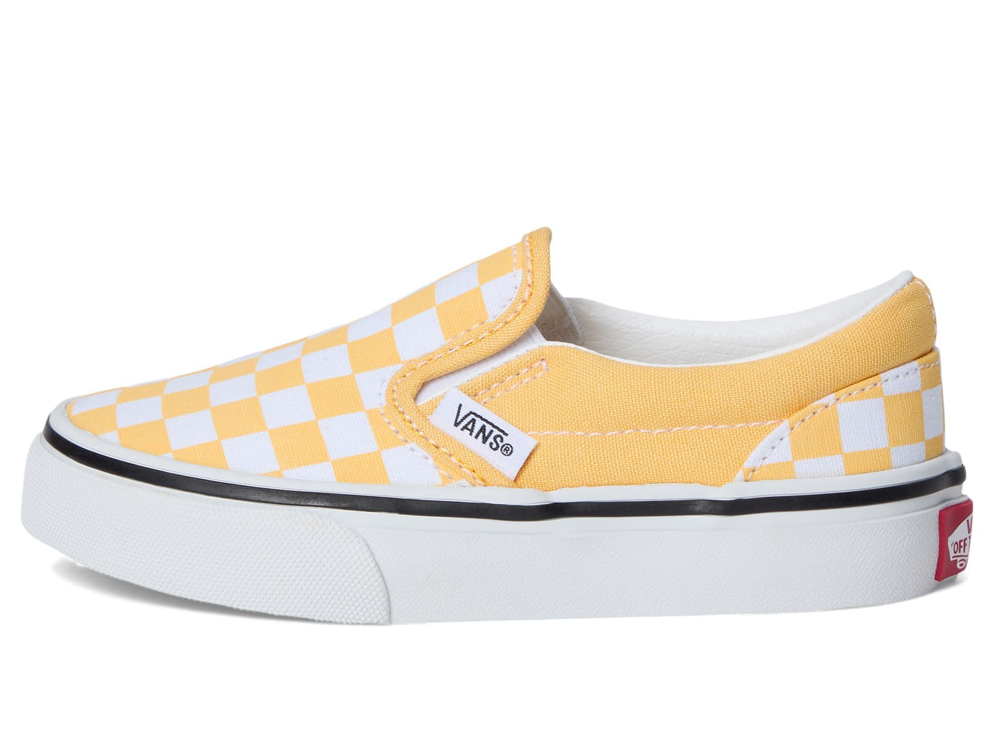 Vans Kids Unisex Classic Slip-on (Little Kid), Color Theory Checkerboard Banana Cream, 13 Medium