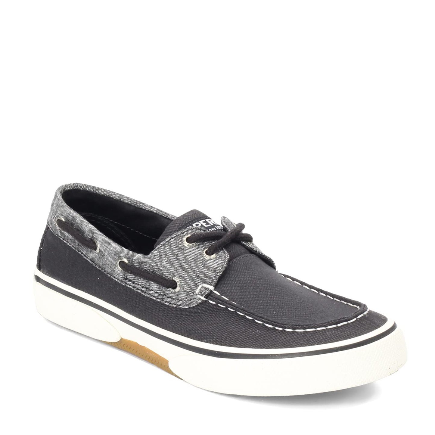 Sperry Halyard 2-Eye Chambray Black 9.5