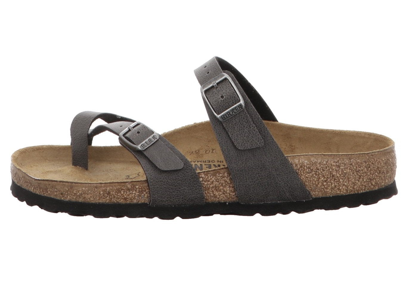 Birkenstock Women's Slippers Mule, Anthracite Pull Up L, 6