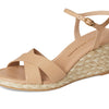Stuart Weitzman Womens Dayna Espadrille Wedge Adobe/Natural 9 Medium