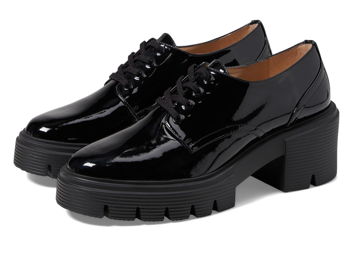 Stuart Weitzman Womens Soho Derby Black, 9 Medium