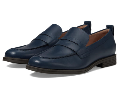Cole Haan Women's Stassi Penny Loafers, Blue Wing Teal Leather, 8 C Medium