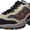Skechers Sport Men's Vigor 2.0 Trait Memory Foam Sneaker, Taupe/Black, 11 M US