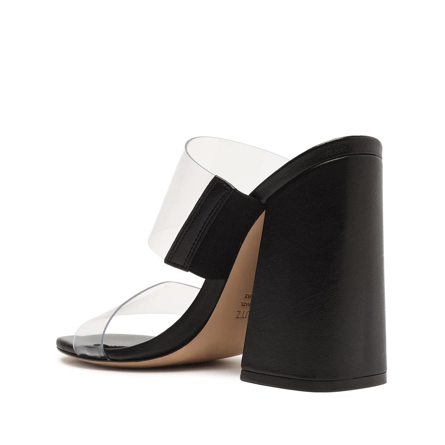 SCHUTZ Victorie High Block Transparente (Black) 6.5 M