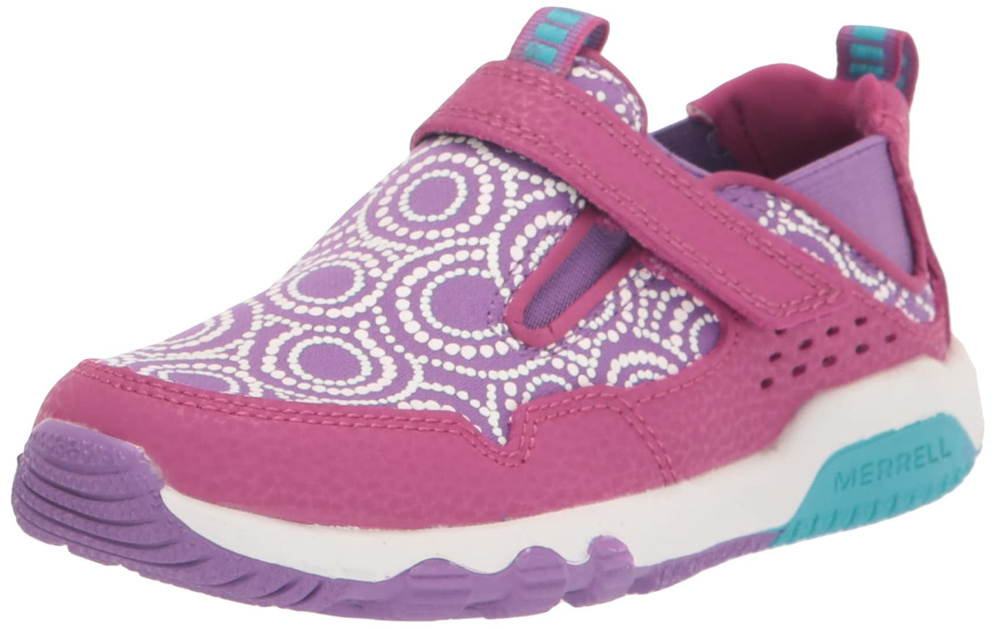 Merrell Unisex Kid's Free Roam Moc Chroma Sneaker, Fuchsia, 1 Medium