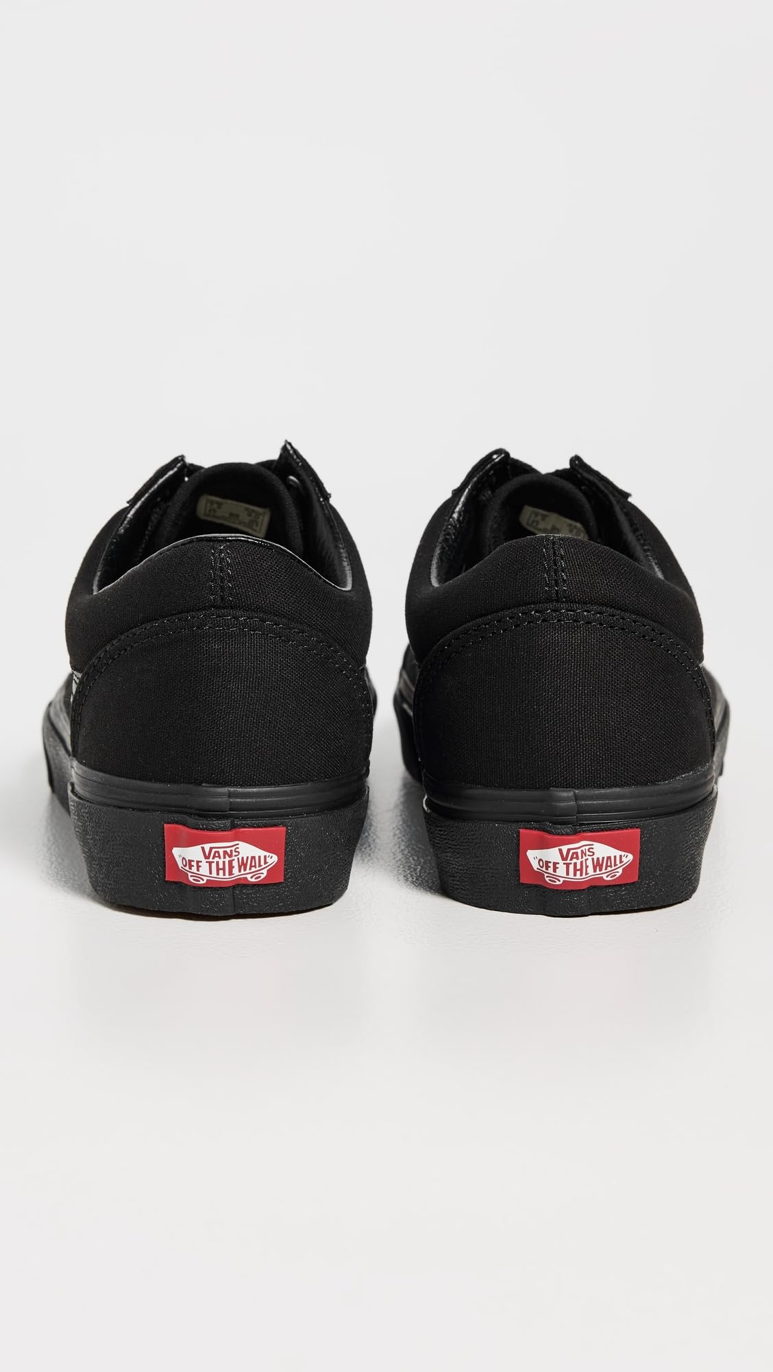 Grade School Vans Old Skool Canvas Shoes - Black/ White