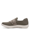 Clarks Adella Stride Dark Olive Textile 9 B (M)
