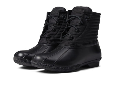 Sperry Saltwater Tall Buckle Nylon Quilt, Black, 12M