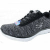 Skechers womens Flex Appeal 2.0 Sneaker, Black/White, 10 US