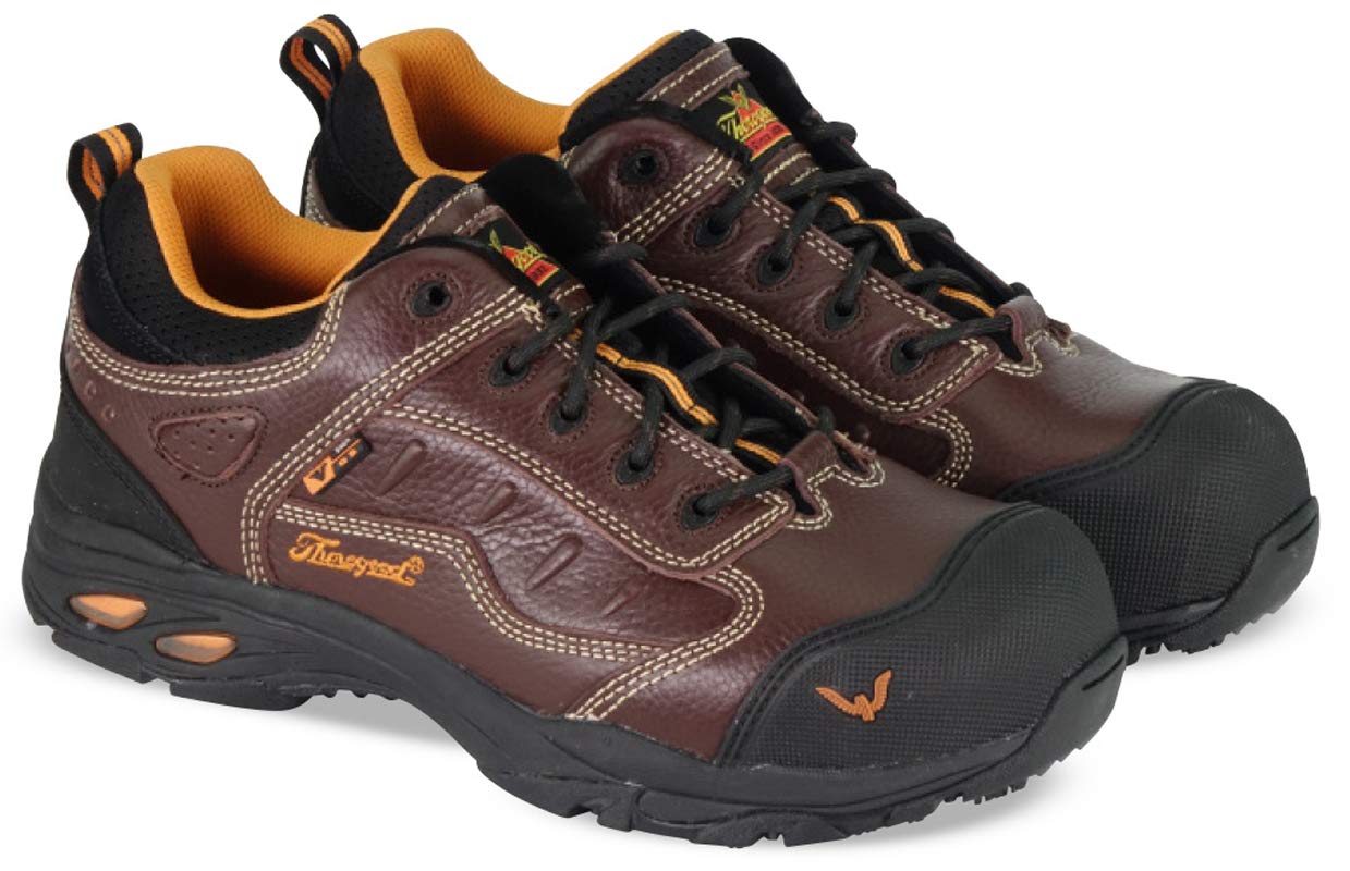 Thorogood Men's 804-4035 Sport Oxford ASR – Static Dissipative, Composite Safety Toe, Brown - 8.5 M US