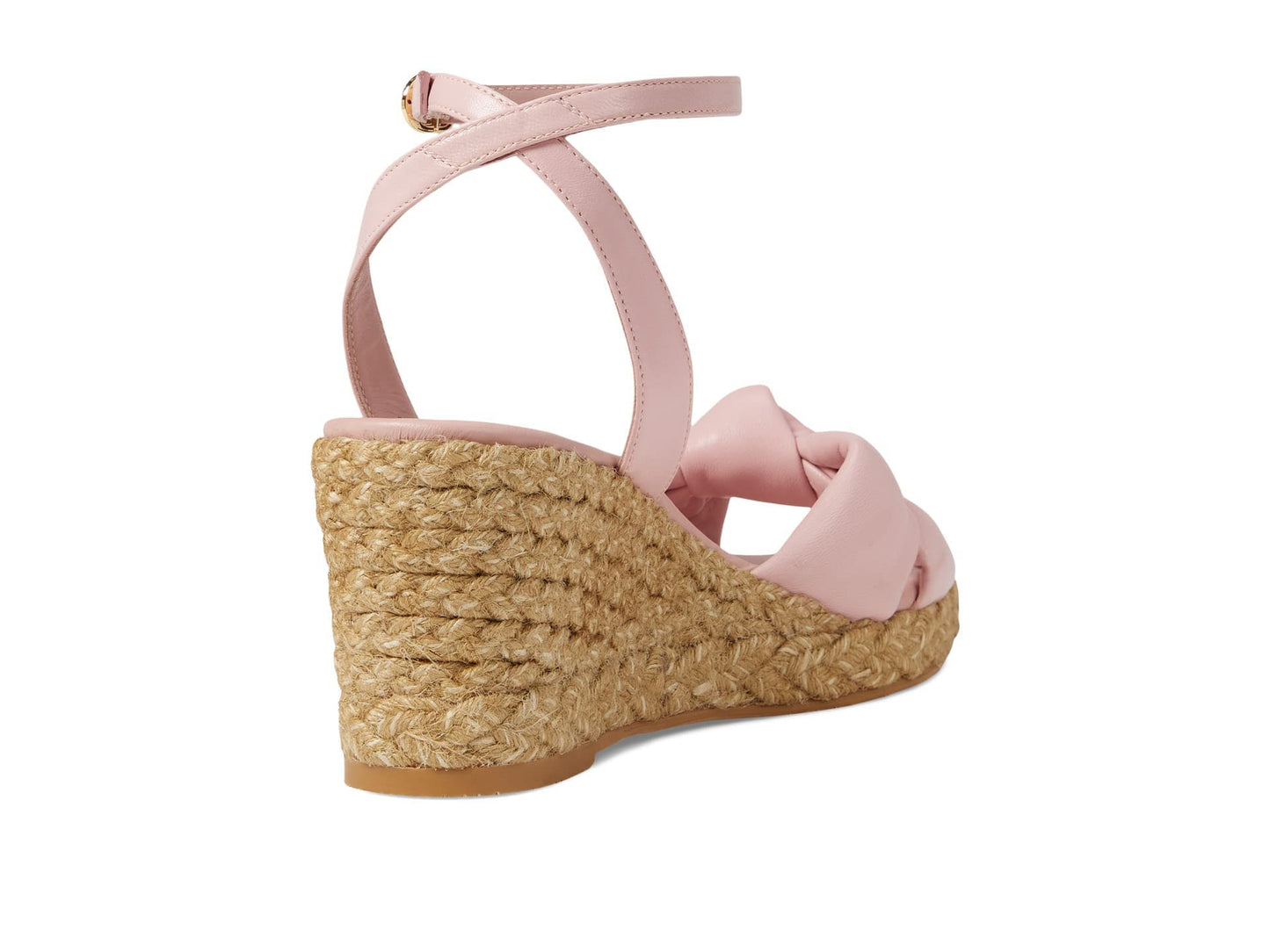 Stuart Weitzman Playa Espadrille Knot Wedge Ballet/Natural 9 B