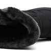 Hsyooes Womens Warm Fur Lined Winter Snow Boots Waterproof Ankle Boots Outdoor Booties Comfortable Shoes for Women,Black,11 M US=Label Size 43