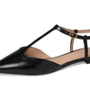 Cole Haan Women's Marlah T-Strap Ballet Flats, Black Box Leather, 11-B US